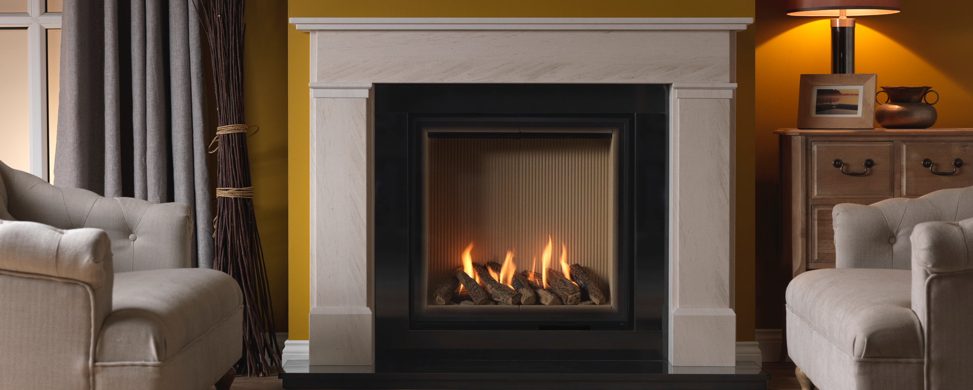 Legend Ethos 750 Super Portrait hole in the wall gas fire